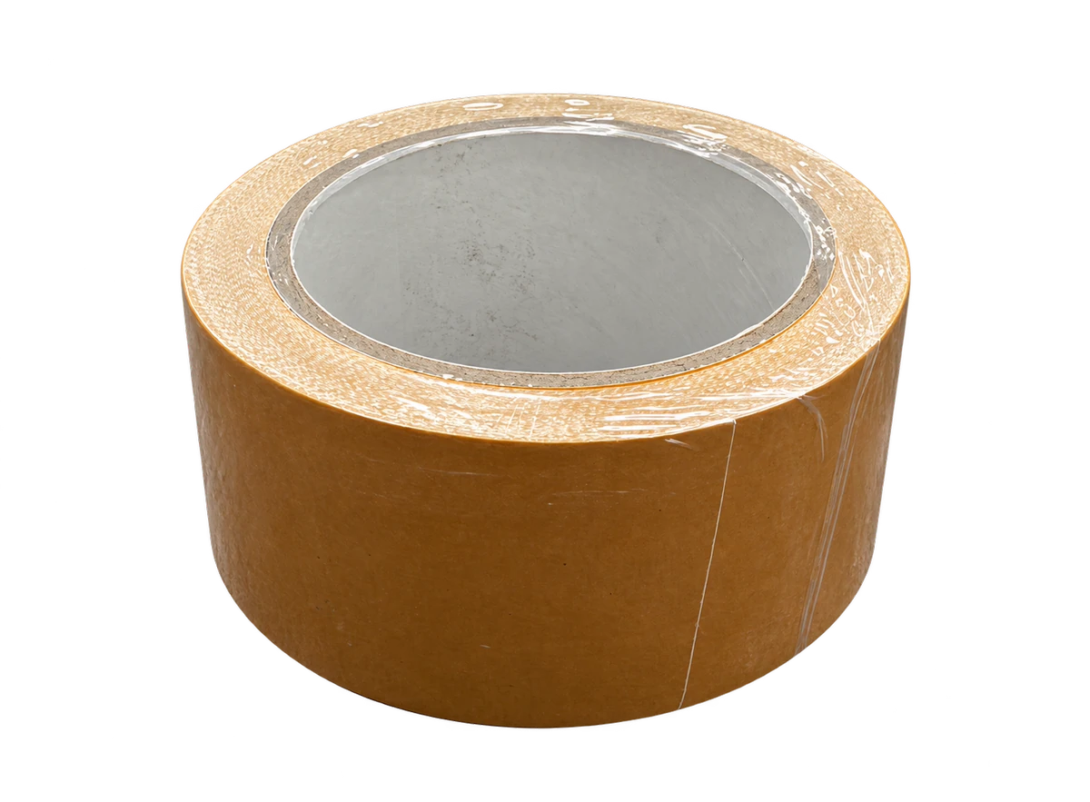Wide roll of double-sided flooring tape