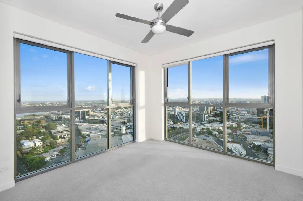 Carpeted apartment with Auckland views